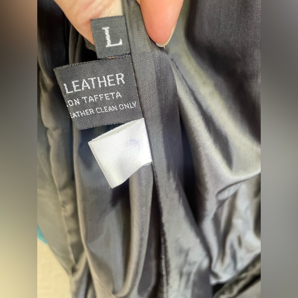 🖤Vintage Great USED Condition L Genuine Leather Winlit Trench Coat - Picture 4 of 7